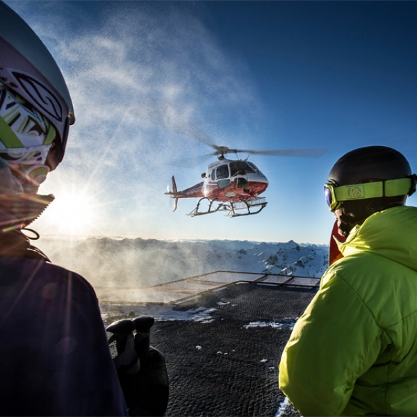 Panorama a 360° sul massiccio del Corvatsch